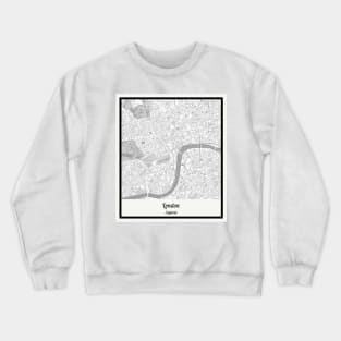 Map of London - England Crewneck Sweatshirt